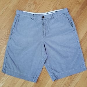 Lacoste men's cotton blue and white casual shorts